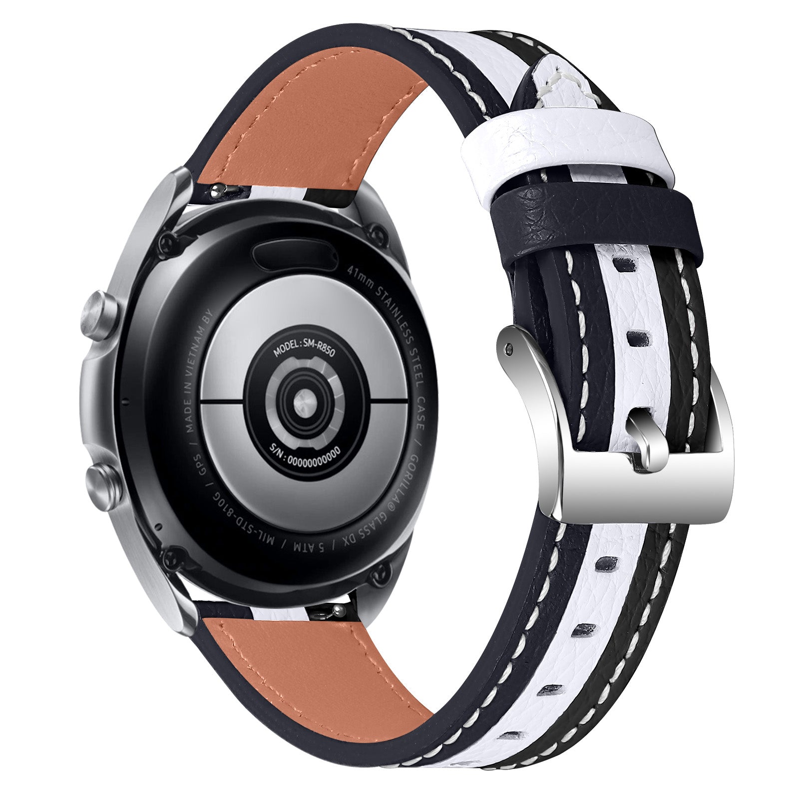 20mm Cowhide Leather Band for Motorola Moto 360 42mm (2nd Gen) Stylish Color Splicing Smart Watch Replacement Wrist Strap 20mm Cowhide Leather Band for Motorola Moto 360 42mm (2nd Gen) Stylish Color Splicing Smart Watch Replacement Wrist Strap